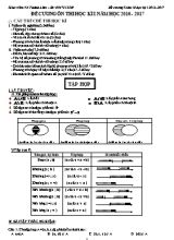 Đề cương ôn thi học kì I môn Toán